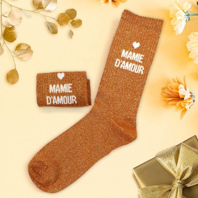 Chaussettes paillettes Mamie d’amour