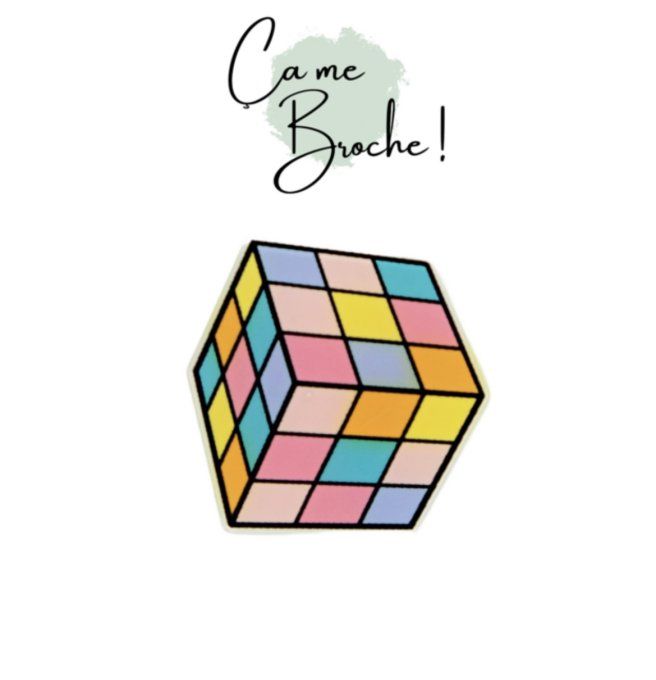 Broche Rubik's cube