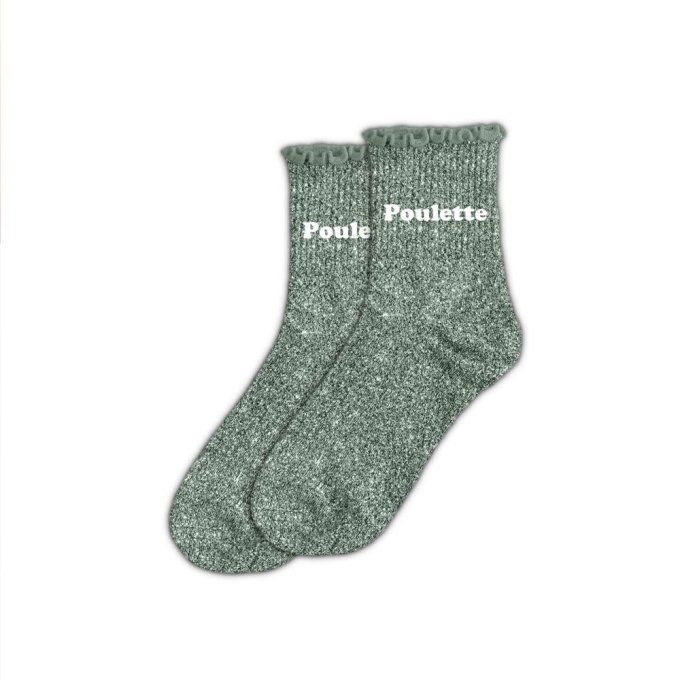 Chaussettes paillette courtes Poulette